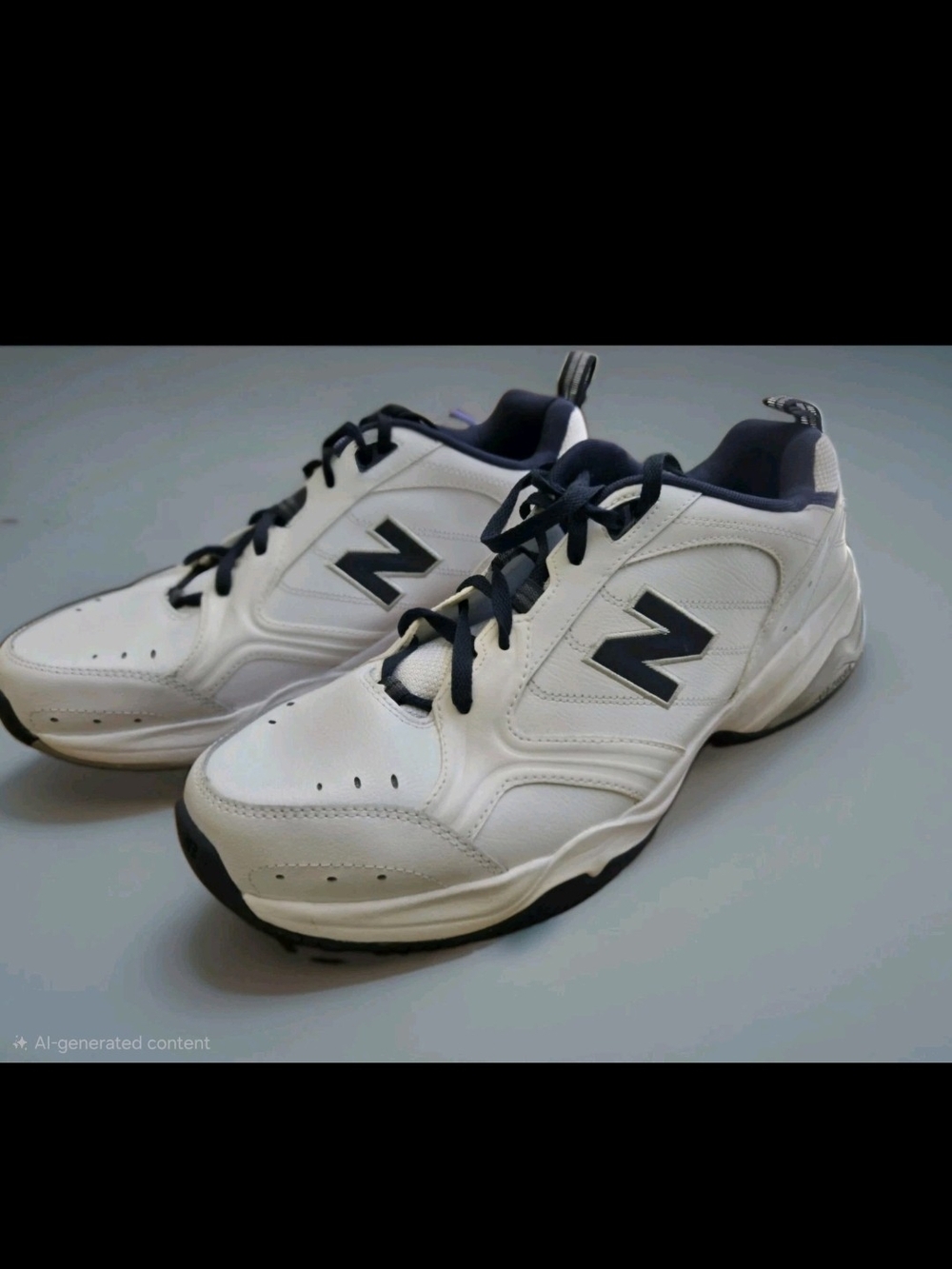 Size 13 - Mens New Balance 624 White Navy